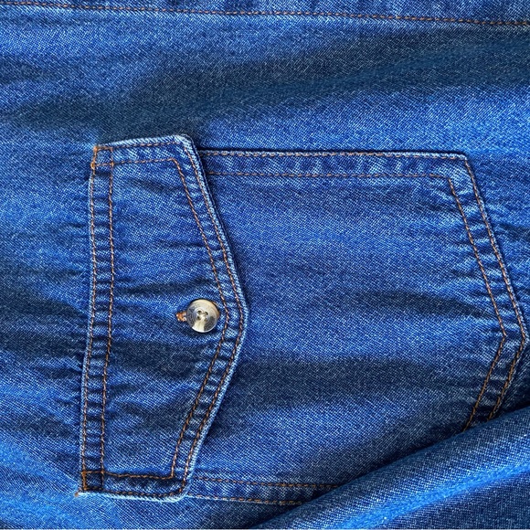 VINTAGE North axis denim button up shirt - Picture 4 of 6